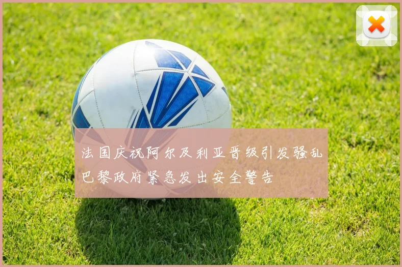 法国庆祝阿尔及利亚晋级引发骚乱巴黎政府紧急发出安全警告